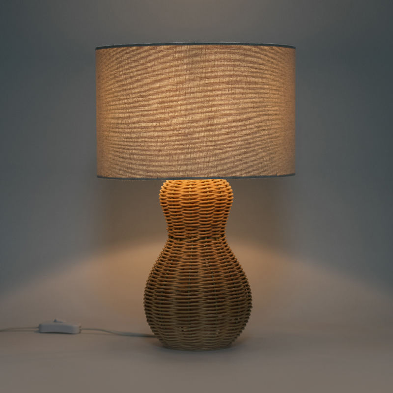 Handmade Rattan Art Table Lamp