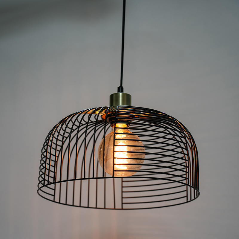 Birdcage Light Leaking Iron Chandelier