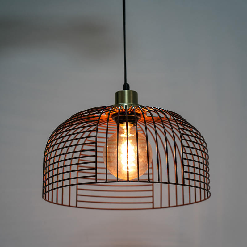 Birdcage Light Leaking Iron Chandelier