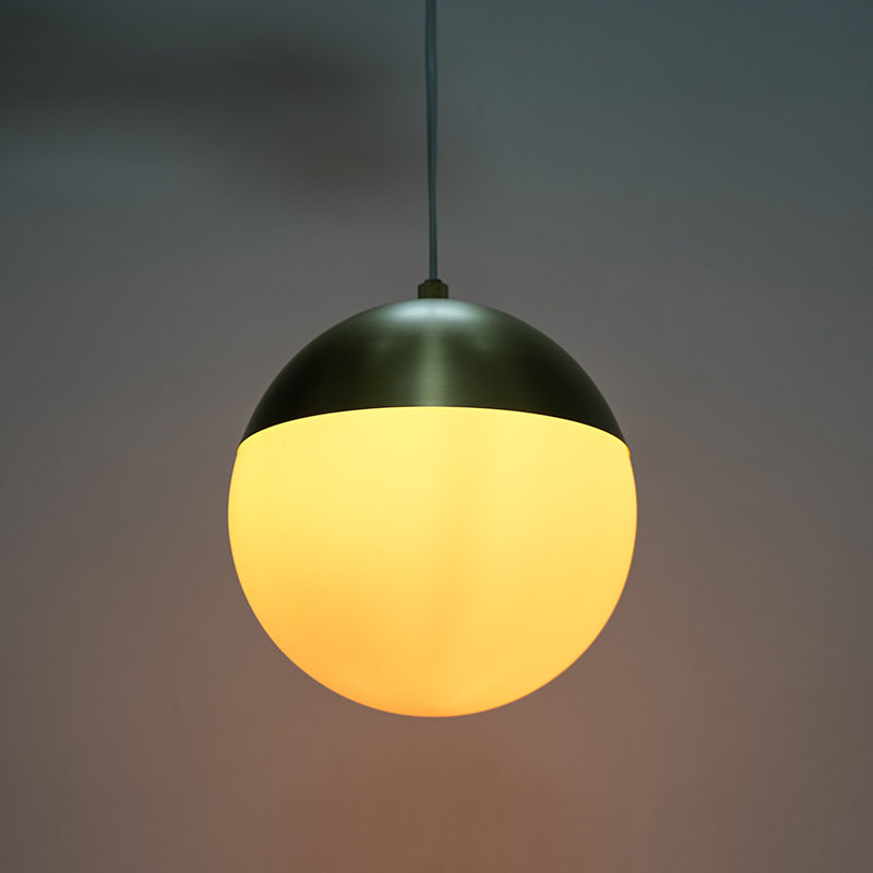 Simple Metal Glass Chandelier
