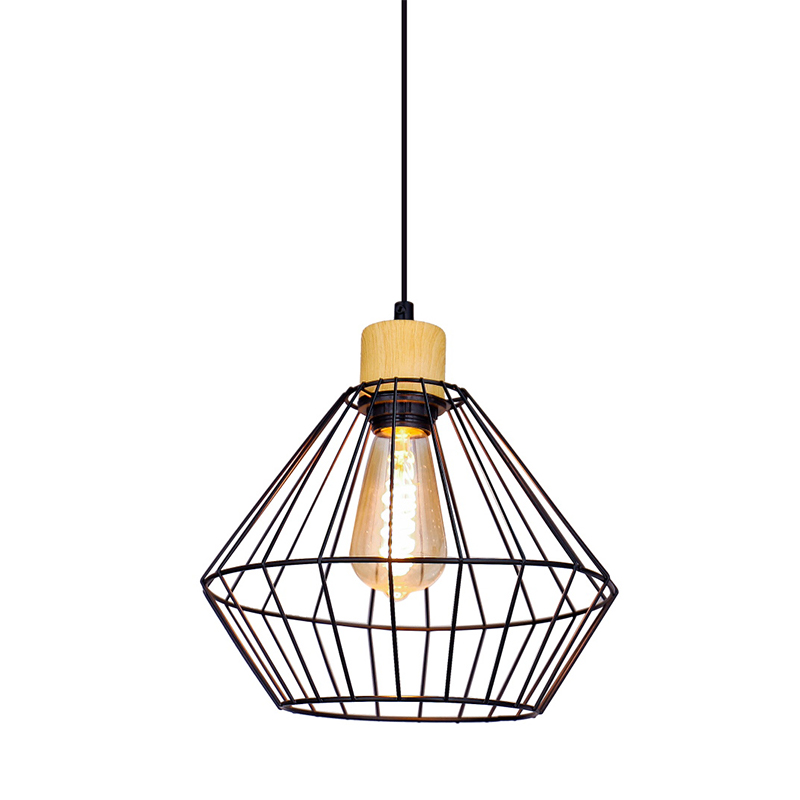 Simple Single Iron Chandelier